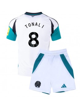 Newcastle United Sandro Tonali #8 Ausweichtrikot für Kinder 2024-25 Kurzarm (+ Kurze Hosen)